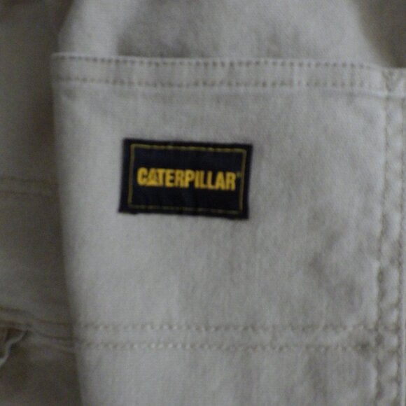 Caterpillar Women's Utility Workwear Jeans Pant Beige Stretch Straight Leg Sz 8 - Picture 9 of 14